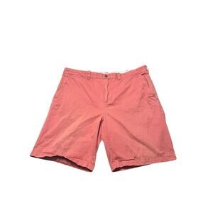 Tommy Hilfiger Brick Red Men's Classic Fit Chino Shorts Dress 100% cotton 42